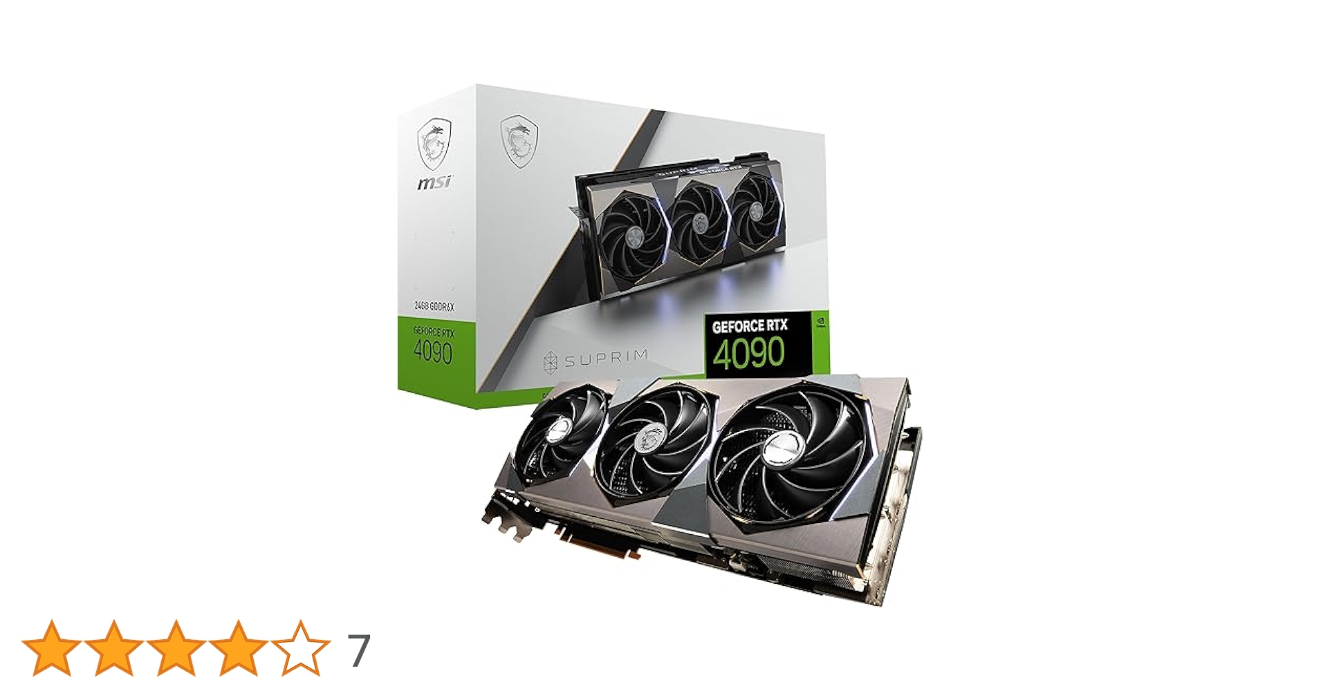 MSI GeForce RTX 4090 SUPRIM 24G karta graficzna – GPU, 24 GB